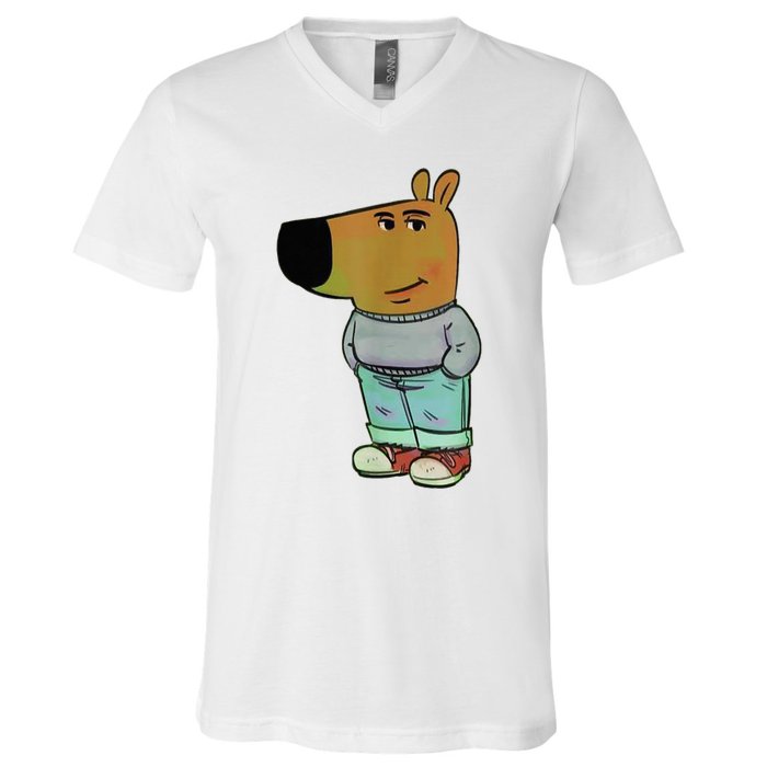 Chill Guys Meme IM Just A Chill Guys V-Neck T-Shirt