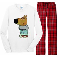 Chill Guys Meme IM Just A Chill Guys Long Sleeve Pajama Set