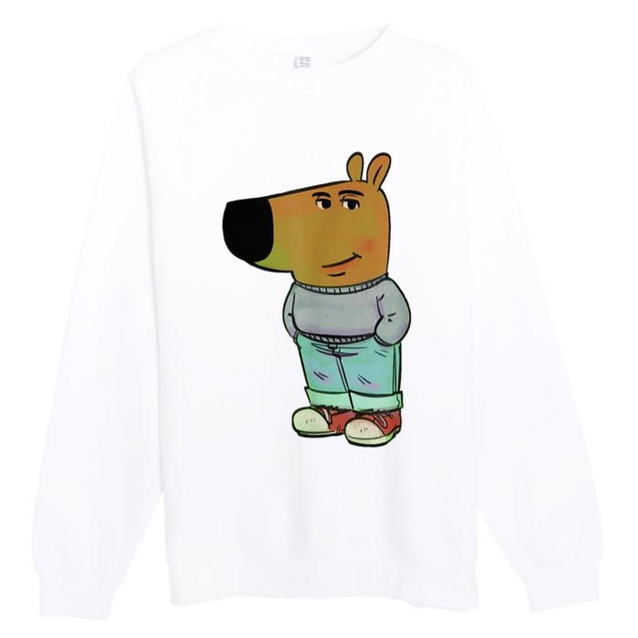 Chill Guys Meme IM Just A Chill Guys Premium Crewneck Sweatshirt