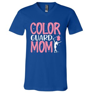 Color Guard Mom Gift Marching Band School Mommy Mother Gift V-Neck T-Shirt