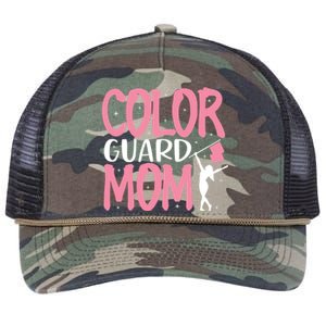 Color Guard Mom Gift Marching Band School Mommy Mother Gift Retro Rope Trucker Hat Cap