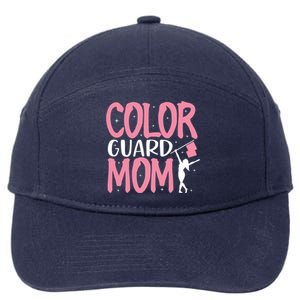 Color Guard Mom Gift Marching Band School Mommy Mother Gift 7-Panel Snapback Hat