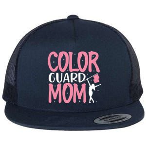 Color Guard Mom Gift Marching Band School Mommy Mother Gift Flat Bill Trucker Hat