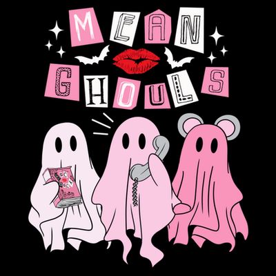 Cute Ghost Mean Ghouls Funny Halloween Costume Spooky Season T-Shirt