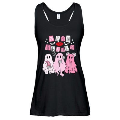 Cute Ghost Mean Ghouls Funny Halloween Costume Spooky Season Ladies Essential Flowy Tank