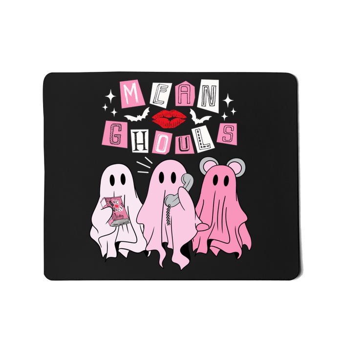 Cute Ghost Mean Ghouls Funny Halloween Costume Spooky Season Mousepad