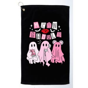 Cute Ghost Mean Ghouls Funny Halloween Costume Spooky Season Platinum Collection Golf Towel