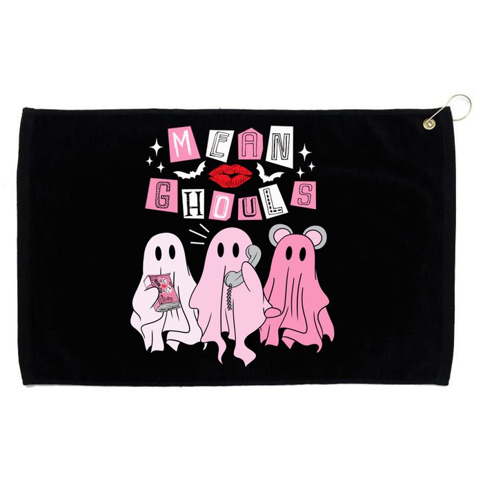 Cute Ghost Mean Ghouls Funny Halloween Costume Spooky Season Grommeted Golf Towel