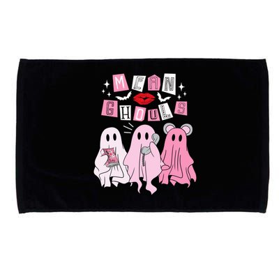 Cute Ghost Mean Ghouls Funny Halloween Costume Spooky Season Microfiber Hand Towel