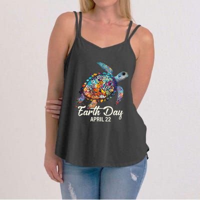 Cute Groovy Make Everyday Earth Day Classroom Teachers Women's Strappy Tank