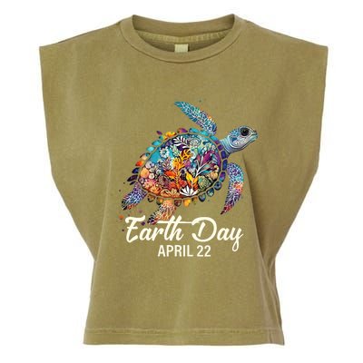 Cute Groovy Make Everyday Earth Day Classroom Teachers Garment-Dyed Women's Muscle Tee