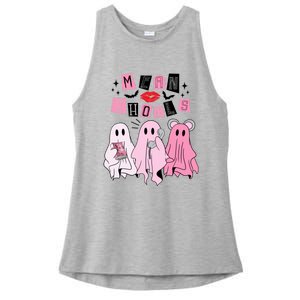 Cute Ghost Mean Ghouls Funny Halloween Costume Spooky Season Ladies PosiCharge Tri-Blend Wicking Tank