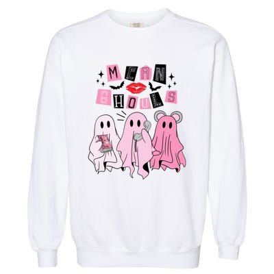 Cute Ghost Mean Ghouls Funny Halloween Costume Spooky Season Garment-Dyed Sweatshirt