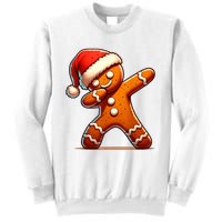 Christmas Gingerbread Man Dabbing Boy Santa Xmas Funny Sweatshirt