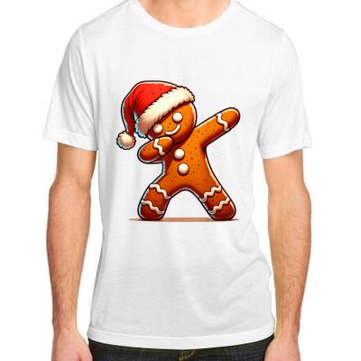 Christmas Gingerbread Man Dabbing Boy Santa Xmas Funny Adult ChromaSoft Performance T-Shirt