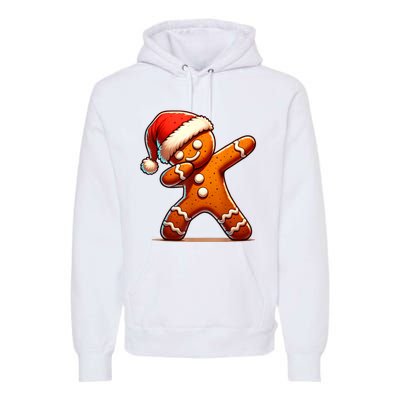 Christmas Gingerbread Man Dabbing Boy Santa Xmas Funny Premium Hoodie