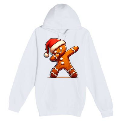 Christmas Gingerbread Man Dabbing Boy Santa Xmas Funny Premium Pullover Hoodie