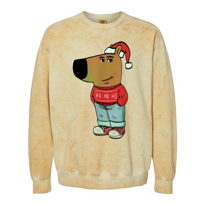 Chill Guy My New Character Meme Christmas Chill Guy Colorblast Crewneck Sweatshirt