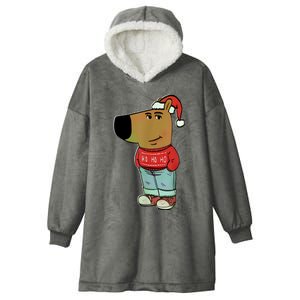 Chill Guy My New Character Meme Christmas Chill Guy Hooded Wearable Blanket