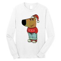 Chill Guy My New Character Meme Christmas Chill Guy Long Sleeve Shirt