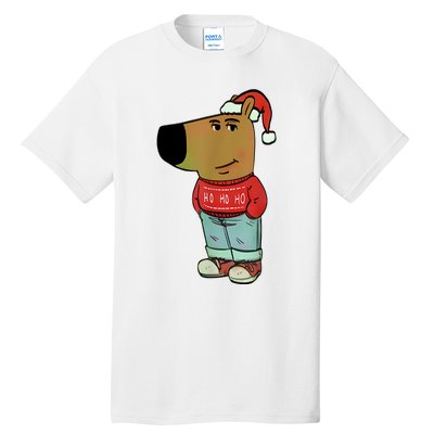 Chill Guy My New Character Meme Christmas Chill Guy Tall T-Shirt