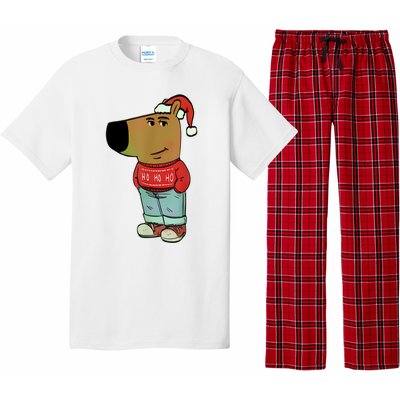 Chill Guy My New Character Meme Christmas Chill Guy Pajama Set