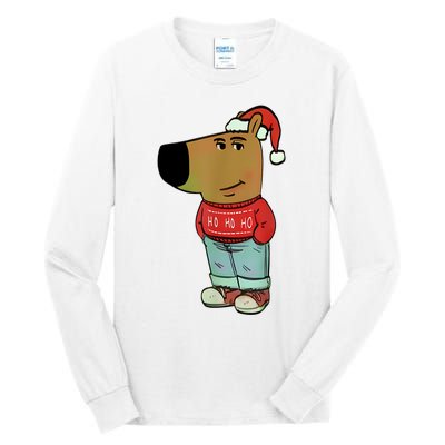 Chill Guy My New Character Meme Christmas Chill Guy Tall Long Sleeve T-Shirt