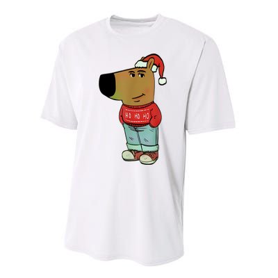 Chill Guy My New Character Meme Christmas Chill Guy Performance Sprint T-Shirt