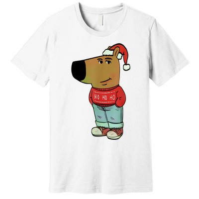 Chill Guy My New Character Meme Christmas Chill Guy Premium T-Shirt