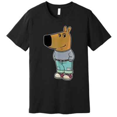 Chill Guy Meme Funny Dog Premium T-Shirt