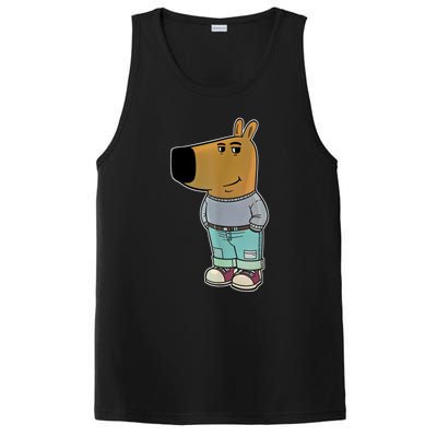 Chill Guy Meme Funny Dog PosiCharge Competitor Tank