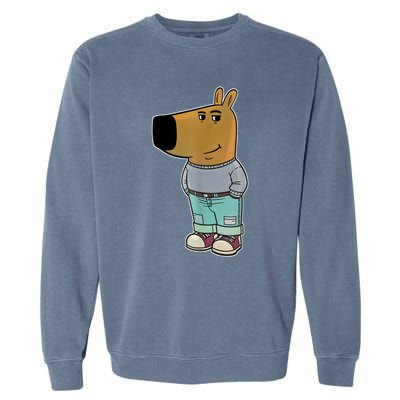 Chill Guy Meme Funny Dog Garment-Dyed Sweatshirt