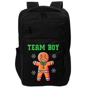 Christmas Gingerbread Man Team Boy Gender Reveal Impact Tech Backpack