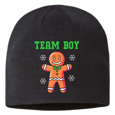 Christmas Gingerbread Man Team Boy Gender Reveal Sustainable Beanie