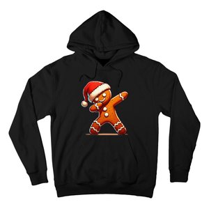 Christmas Gingerbread Man Dabbing Santa Xmas Funny Gift Hoodie