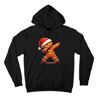 Christmas Gingerbread Man Dabbing Santa Xmas Funny Gift Hoodie