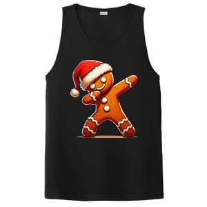 Christmas Gingerbread Man Dabbing Santa Xmas Funny Gift PosiCharge Competitor Tank