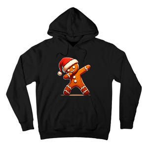 Christmas Gingerbread Man Dabbing Santa Xmas Funny Gift Tall Hoodie