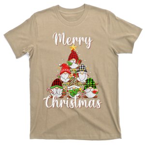 Christmas Gnome Merry Christmas Family Pajamas Gnome Tree T-Shirt