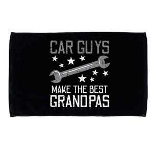 Car Guys Make The Best Grandpas Garage Auto Mechanic Microfiber Hand Towel