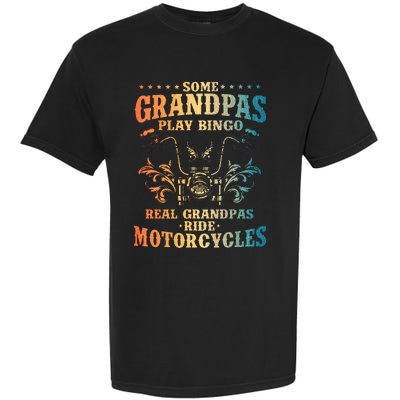 Cool Grandpa Motorcycle Design For Biker Motorbike Lover Garment-Dyed Heavyweight T-Shirt