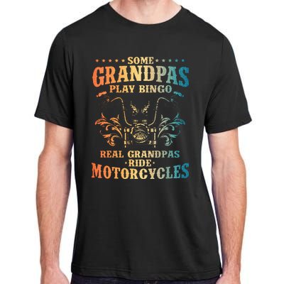 Cool Grandpa Motorcycle Design For Biker Motorbike Lover Adult ChromaSoft Performance T-Shirt