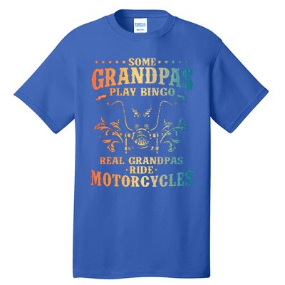 Cool Grandpa Motorcycle Design For Biker Motorbike Lover Tall T-Shirt