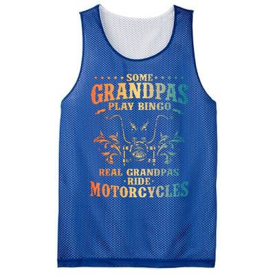 Cool Grandpa Motorcycle Design For Biker Motorbike Lover Mesh Reversible Basketball Jersey Tank