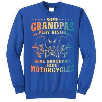 Cool Grandpa Motorcycle Design For Biker Motorbike Lover Tall Sweatshirt