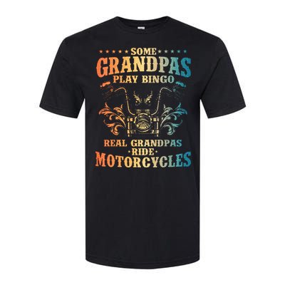 Cool Grandpa Motorcycle Design For Biker Motorbike Lover Softstyle CVC T-Shirt