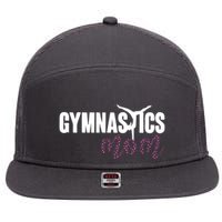 Cute Gymnastics Mom Of A Gymnast Mom 7 Panel Mesh Trucker Snapback Hat