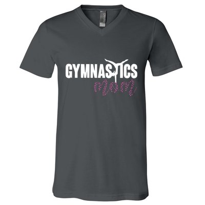 Cute Gymnastics Mom Of A Gymnast Mom V-Neck T-Shirt