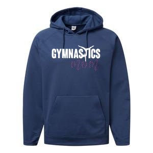 Cute Gymnastics Mom Of A Gymnast Mom Performance Fleece Hoodie