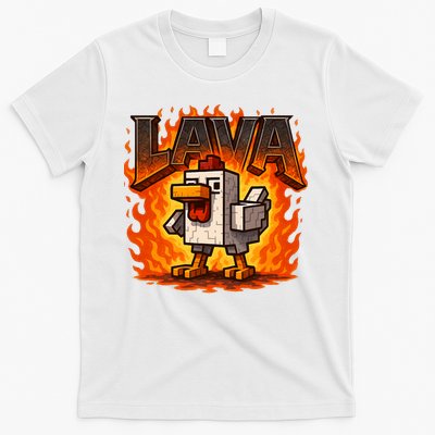 Chicken Game Meme Funny Craft Joke Gaming Steve's T-Shirt